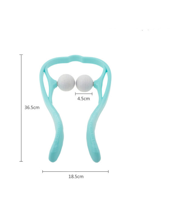Cervical Spine Neck Massager Roller: 6 Ball Massage Point Roller, Deep Tissue Pressure Relief, Handheld Massager for Neck, Back, Shoulder, Waist, Legs, Black - 图片 4