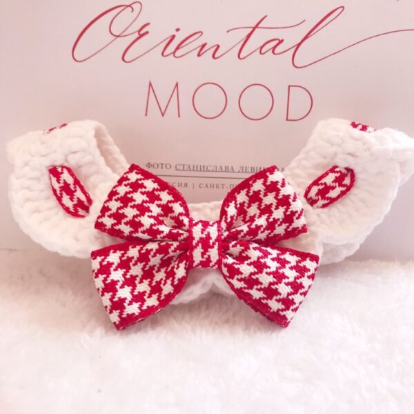 Fashionable cat drool scarf, dog scarf, pet scarf collar, knitted yarn - 图片 5